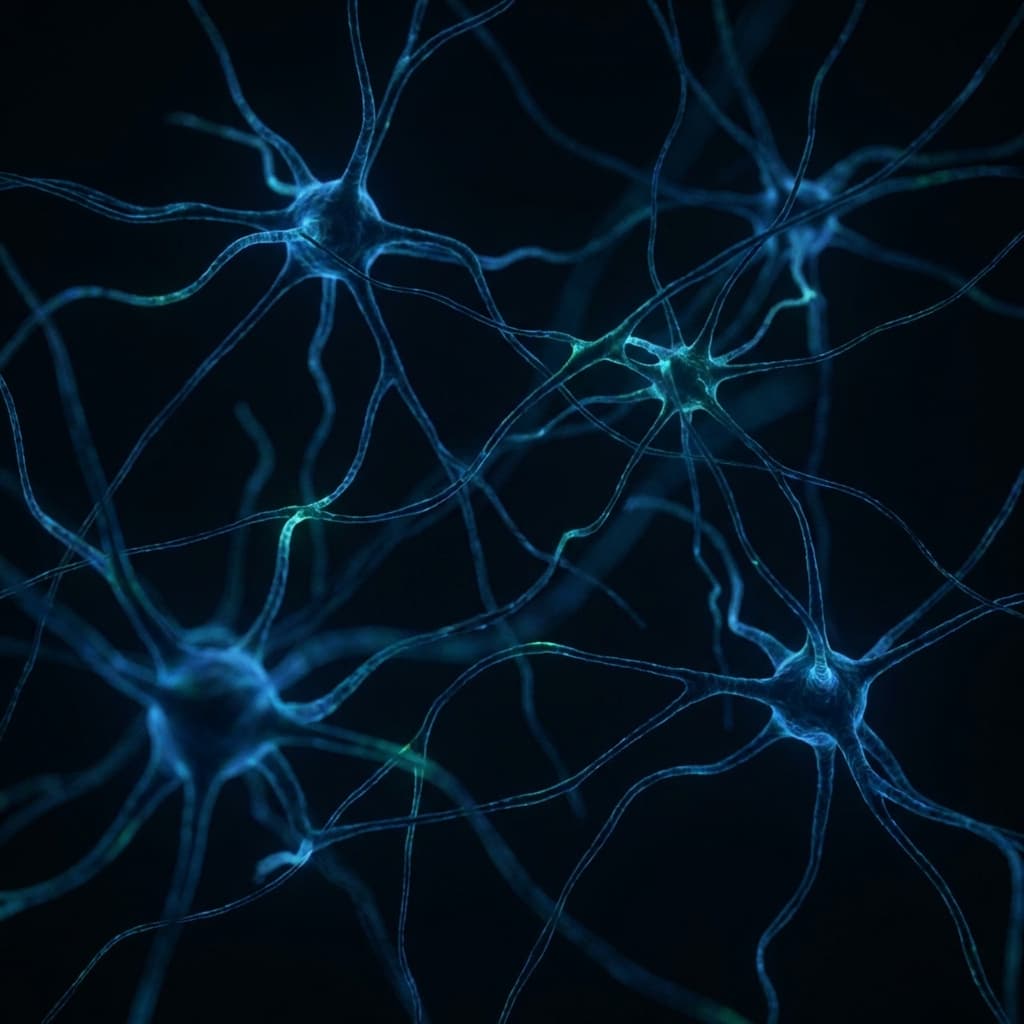 Neuronales Netzwerk — Symbol für B12 und kognitive Leistung