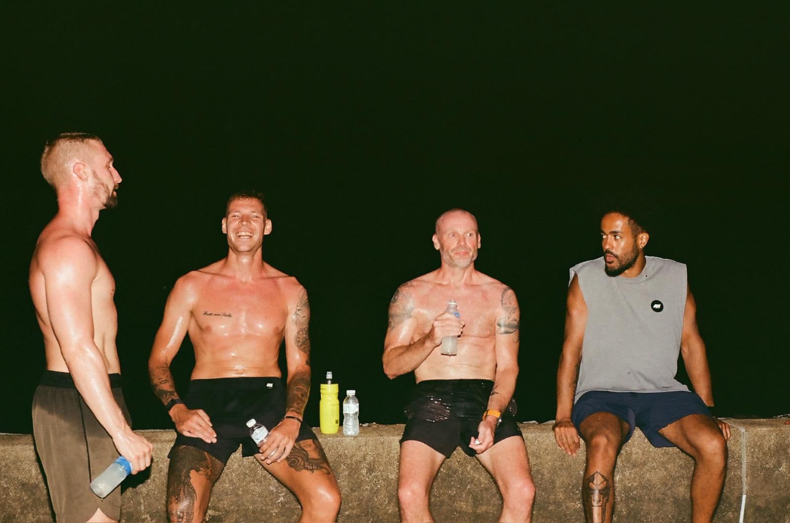 Pascal mit Trainingspartnern